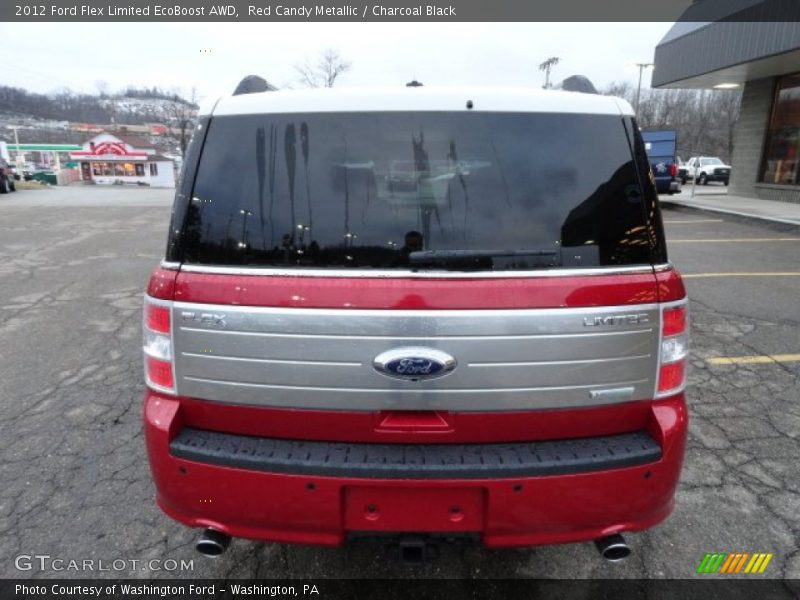 Red Candy Metallic / Charcoal Black 2012 Ford Flex Limited EcoBoost AWD