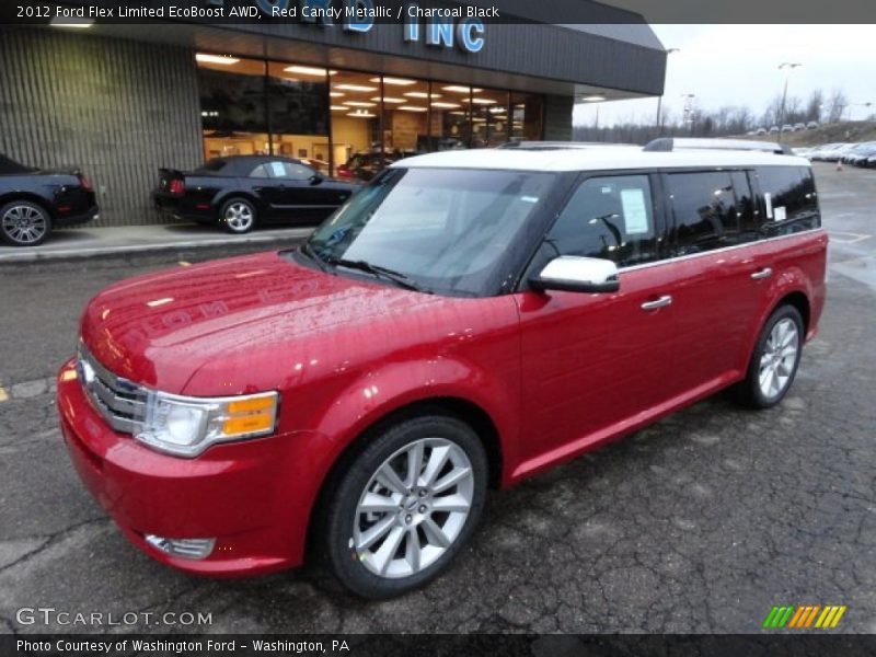 Red Candy Metallic / Charcoal Black 2012 Ford Flex Limited EcoBoost AWD
