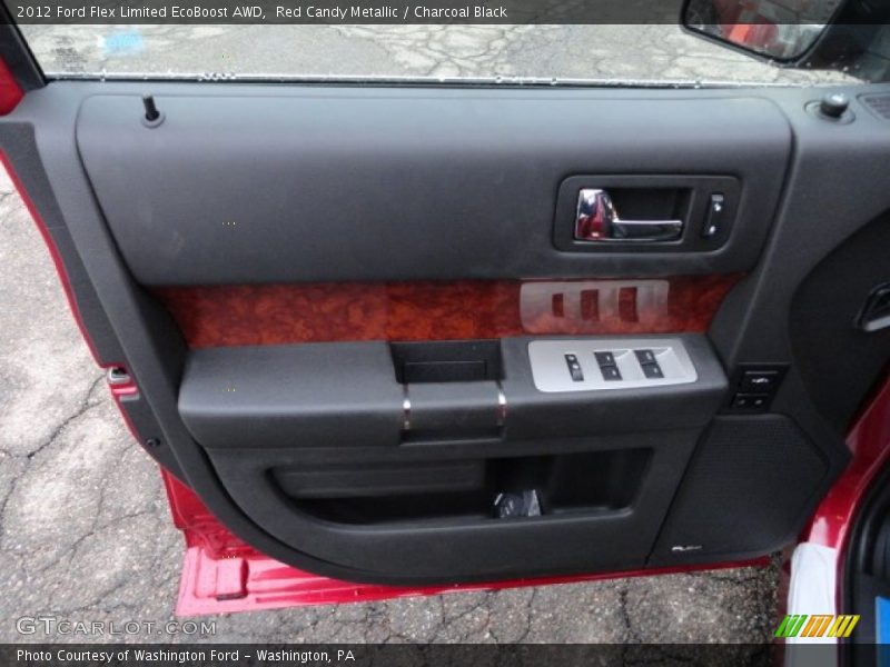 Red Candy Metallic / Charcoal Black 2012 Ford Flex Limited EcoBoost AWD