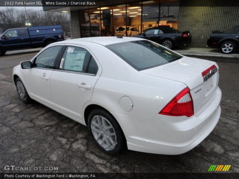 White Suede / Charcoal Black 2012 Ford Fusion SEL