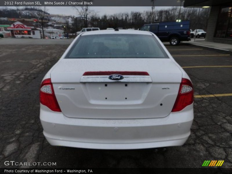 White Suede / Charcoal Black 2012 Ford Fusion SEL