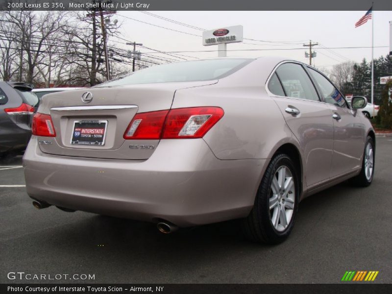 Moon Shell Mica / Light Gray 2008 Lexus ES 350