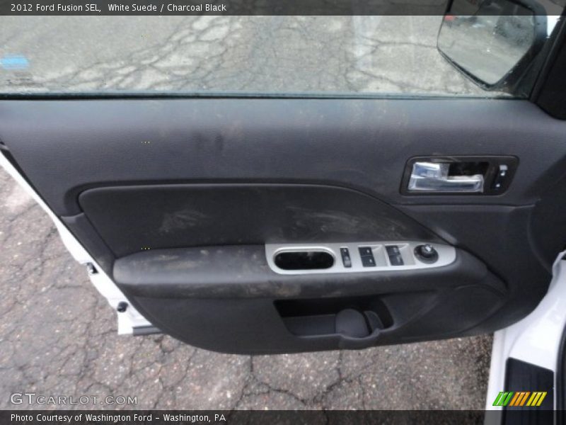 White Suede / Charcoal Black 2012 Ford Fusion SEL