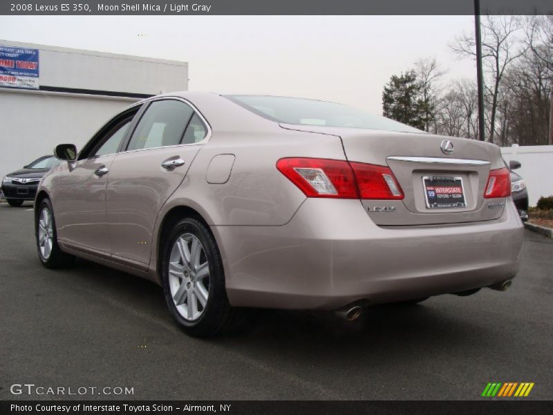 Moon Shell Mica / Light Gray 2008 Lexus ES 350