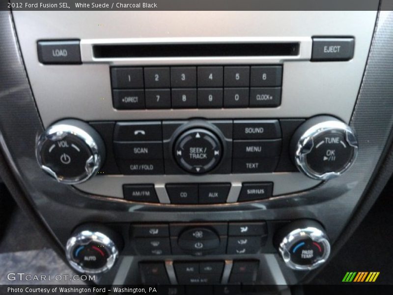White Suede / Charcoal Black 2012 Ford Fusion SEL