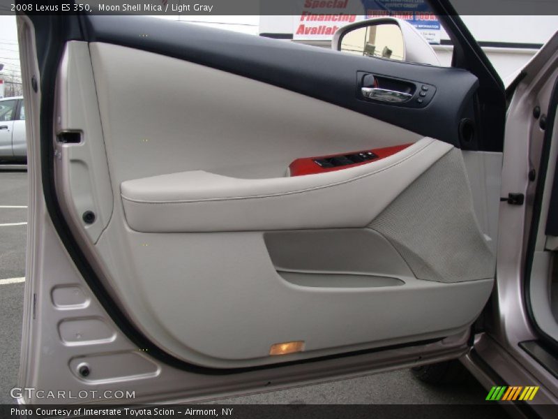 Moon Shell Mica / Light Gray 2008 Lexus ES 350