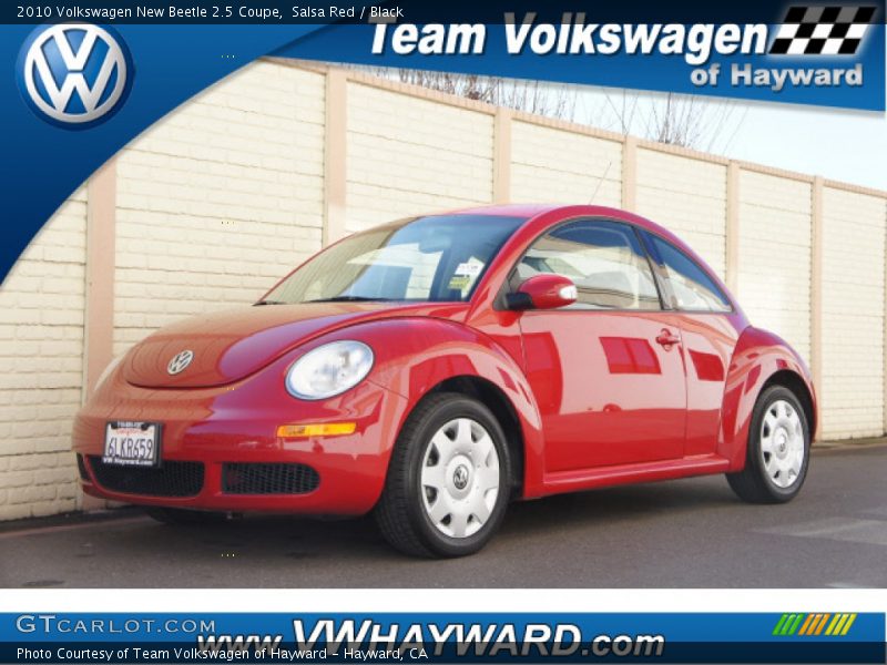 Salsa Red / Black 2010 Volkswagen New Beetle 2.5 Coupe
