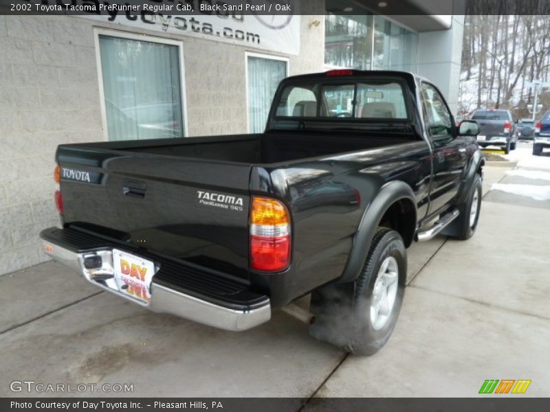 Black Sand Pearl / Oak 2002 Toyota Tacoma PreRunner Regular Cab