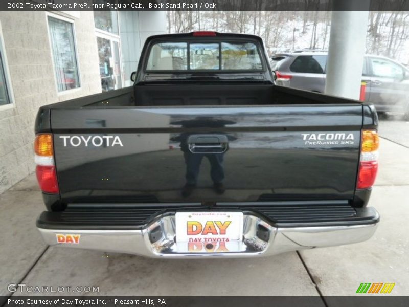 Black Sand Pearl / Oak 2002 Toyota Tacoma PreRunner Regular Cab