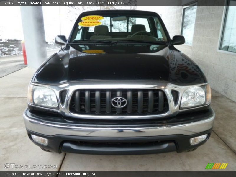 Black Sand Pearl / Oak 2002 Toyota Tacoma PreRunner Regular Cab