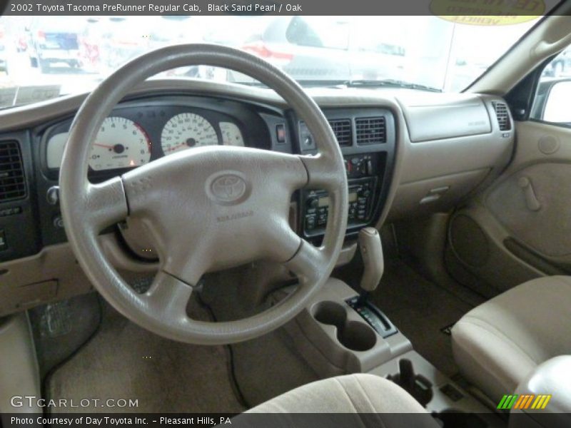 Black Sand Pearl / Oak 2002 Toyota Tacoma PreRunner Regular Cab