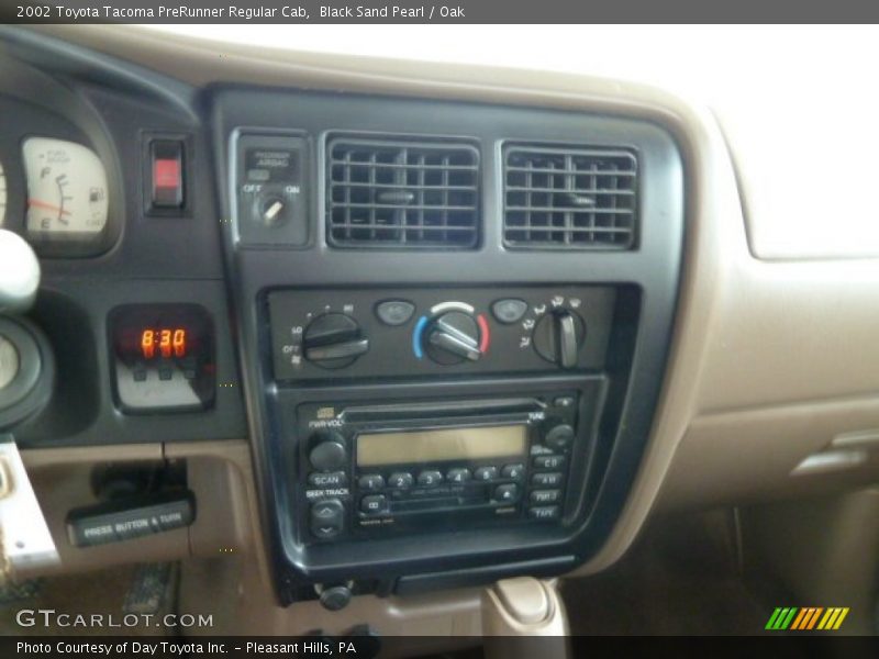 Black Sand Pearl / Oak 2002 Toyota Tacoma PreRunner Regular Cab