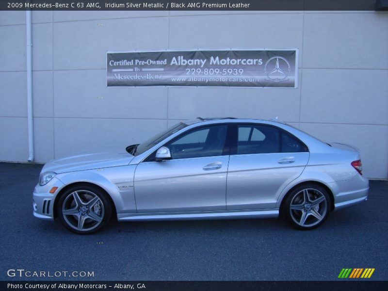 Iridium Silver Metallic / Black AMG Premium Leather 2009 Mercedes-Benz C 63 AMG