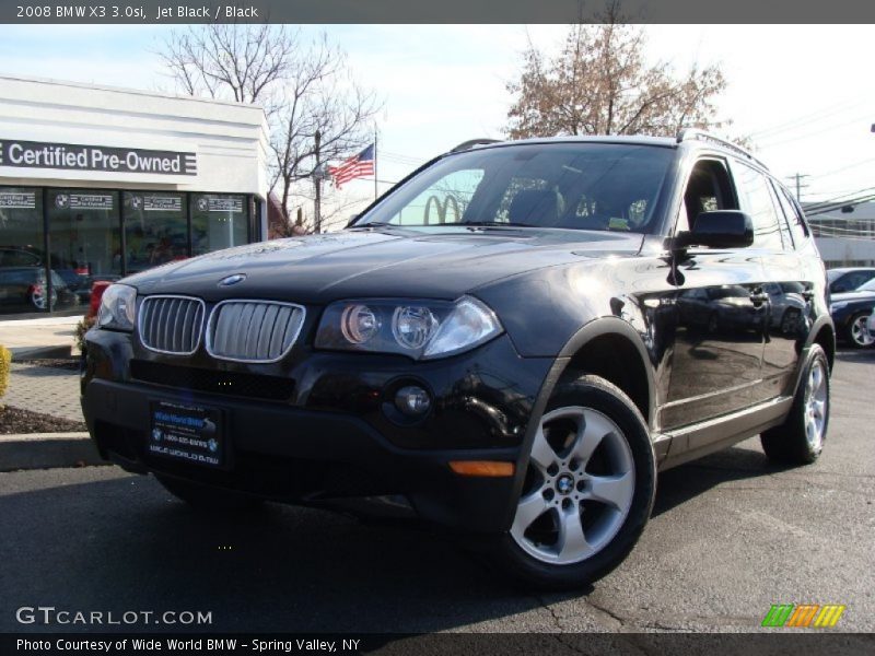 Jet Black / Black 2008 BMW X3 3.0si