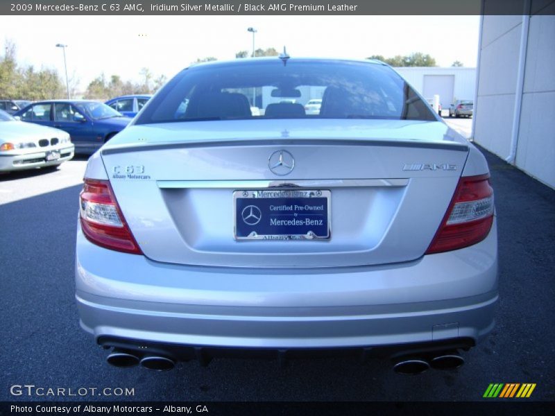 Iridium Silver Metallic / Black AMG Premium Leather 2009 Mercedes-Benz C 63 AMG