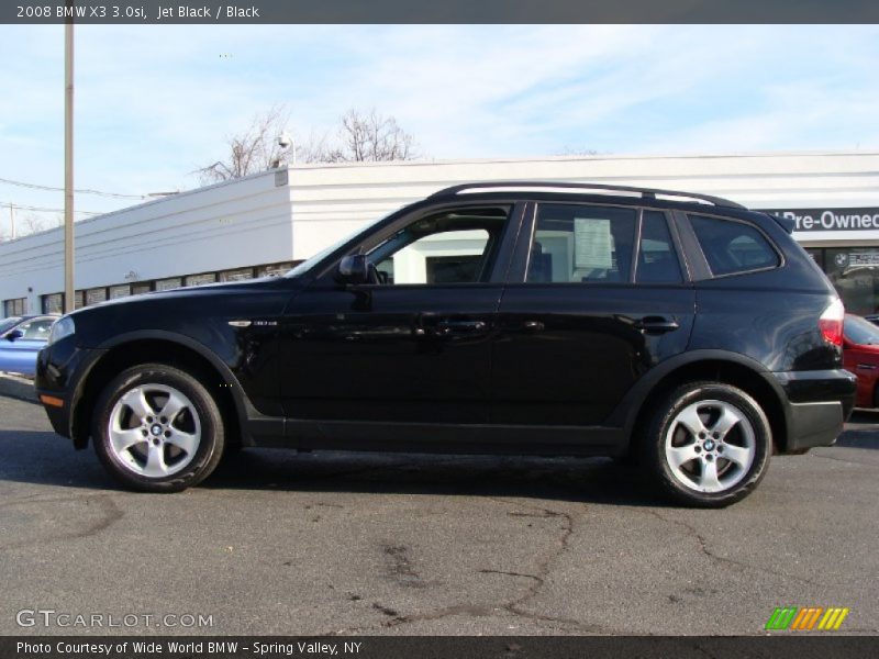 Jet Black / Black 2008 BMW X3 3.0si