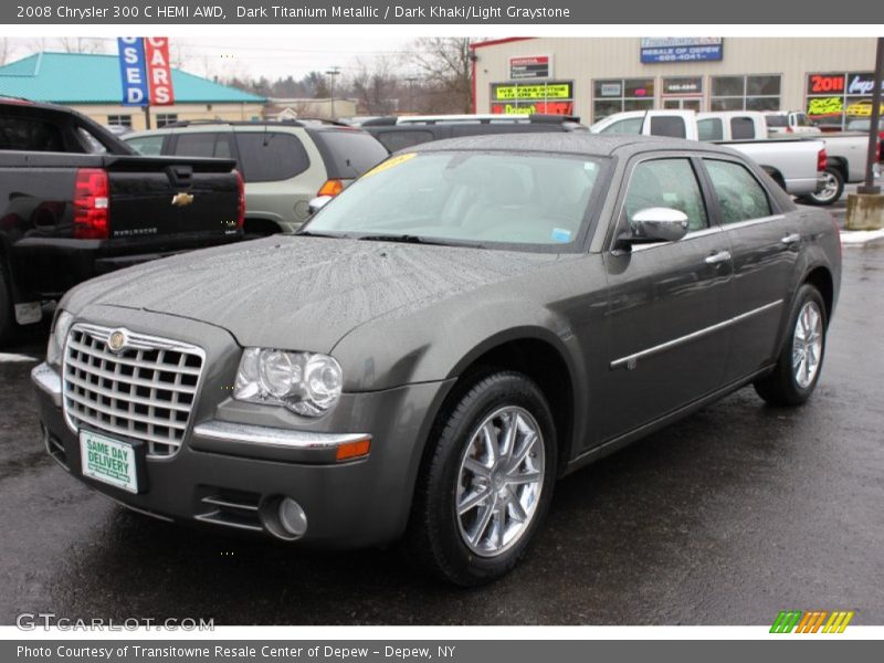 Dark Titanium Metallic / Dark Khaki/Light Graystone 2008 Chrysler 300 C HEMI AWD