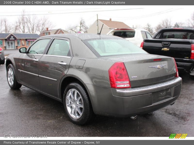 Dark Titanium Metallic / Dark Khaki/Light Graystone 2008 Chrysler 300 C HEMI AWD