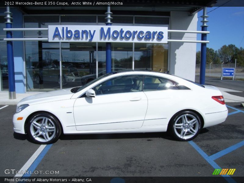 Arctic White / Almond/Mocha 2012 Mercedes-Benz E 350 Coupe