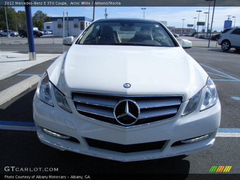 Arctic White / Almond/Mocha 2012 Mercedes-Benz E 350 Coupe
