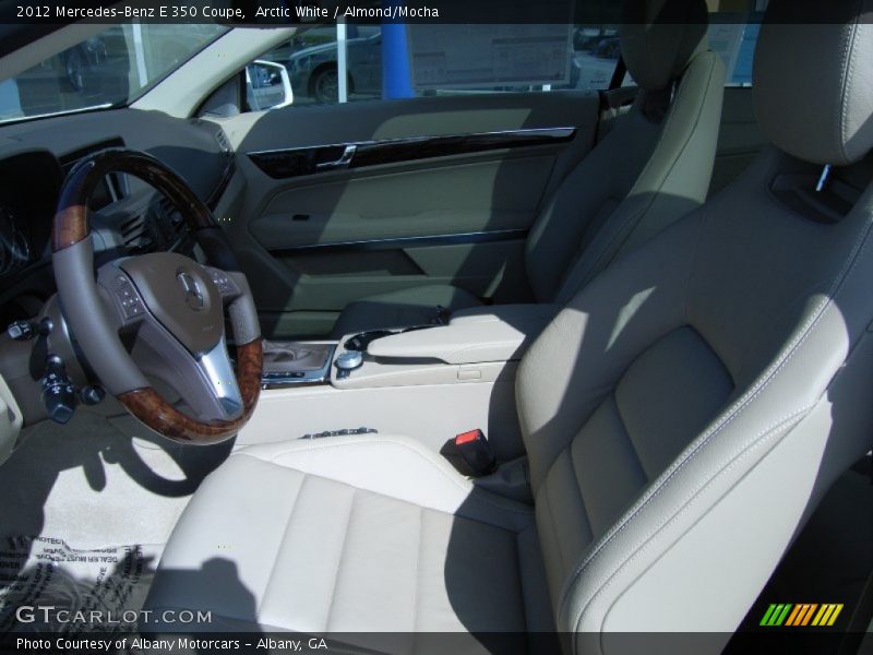 Arctic White / Almond/Mocha 2012 Mercedes-Benz E 350 Coupe
