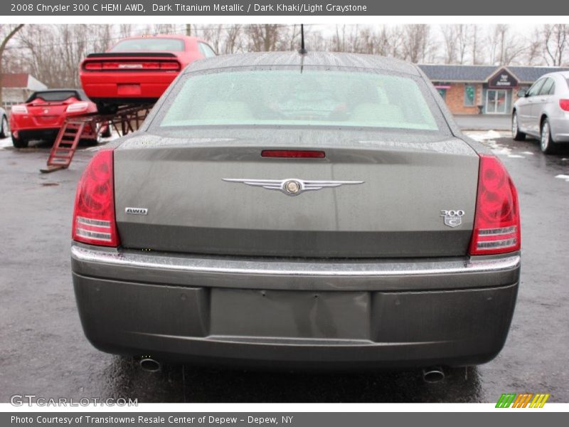 Dark Titanium Metallic / Dark Khaki/Light Graystone 2008 Chrysler 300 C HEMI AWD
