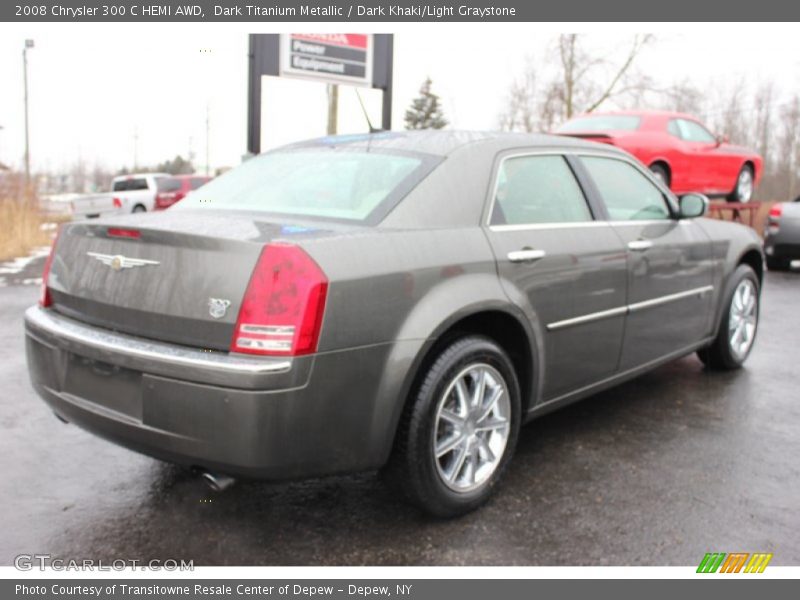 Dark Titanium Metallic / Dark Khaki/Light Graystone 2008 Chrysler 300 C HEMI AWD