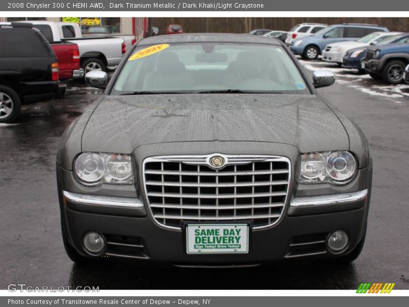 Dark Titanium Metallic / Dark Khaki/Light Graystone 2008 Chrysler 300 C HEMI AWD