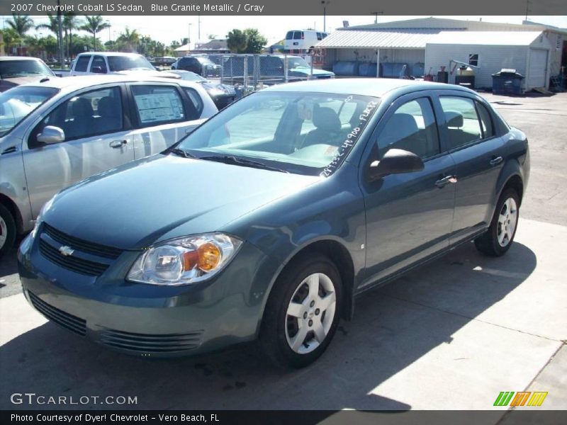 Blue Granite Metallic / Gray 2007 Chevrolet Cobalt LS Sedan