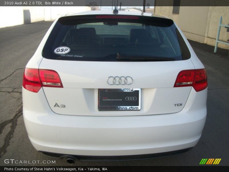 Ibis White / Black 2010 Audi A3 2.0 TDI