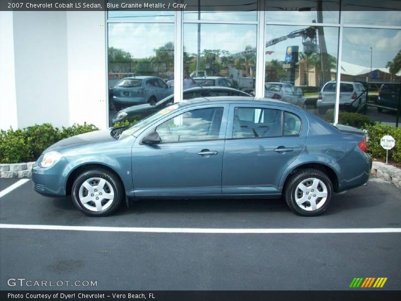 Blue Granite Metallic / Gray 2007 Chevrolet Cobalt LS Sedan
