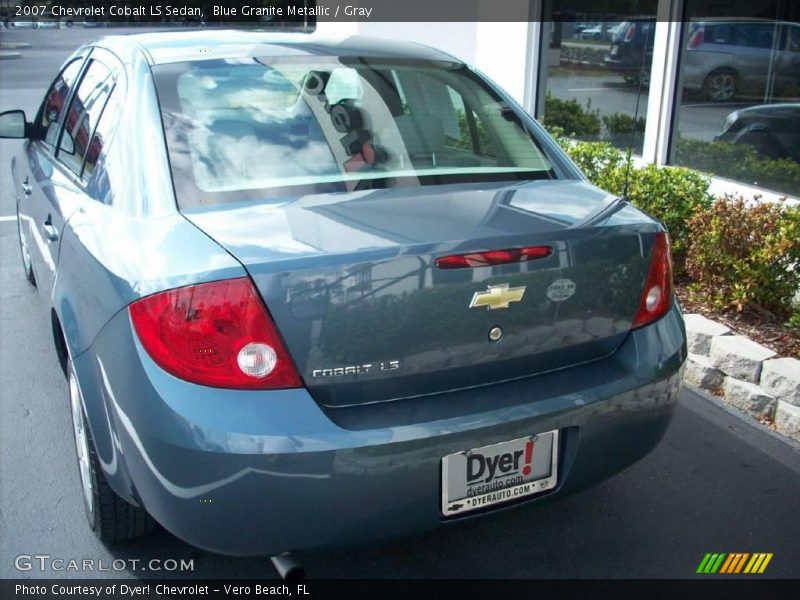 Blue Granite Metallic / Gray 2007 Chevrolet Cobalt LS Sedan