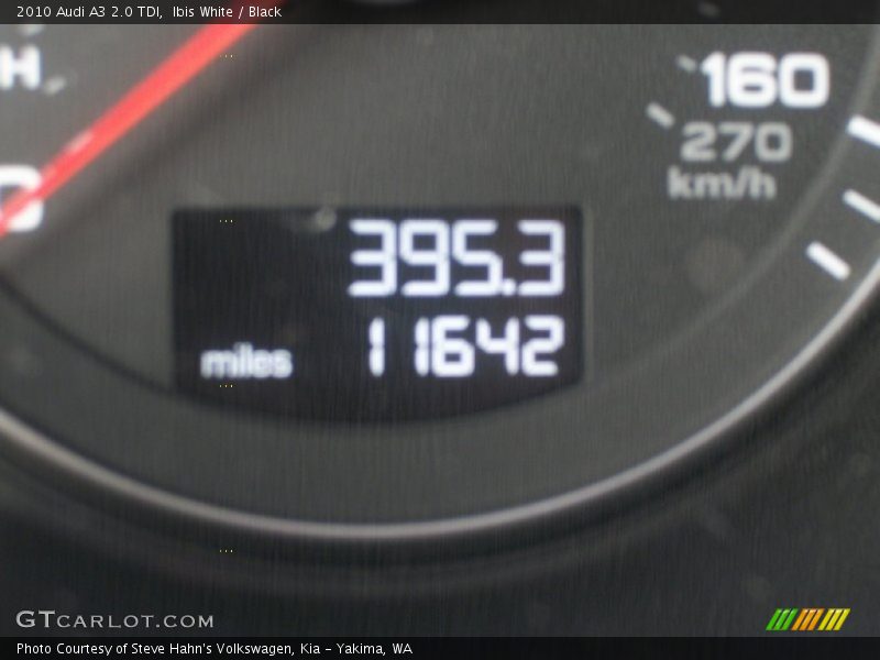 Ibis White / Black 2010 Audi A3 2.0 TDI