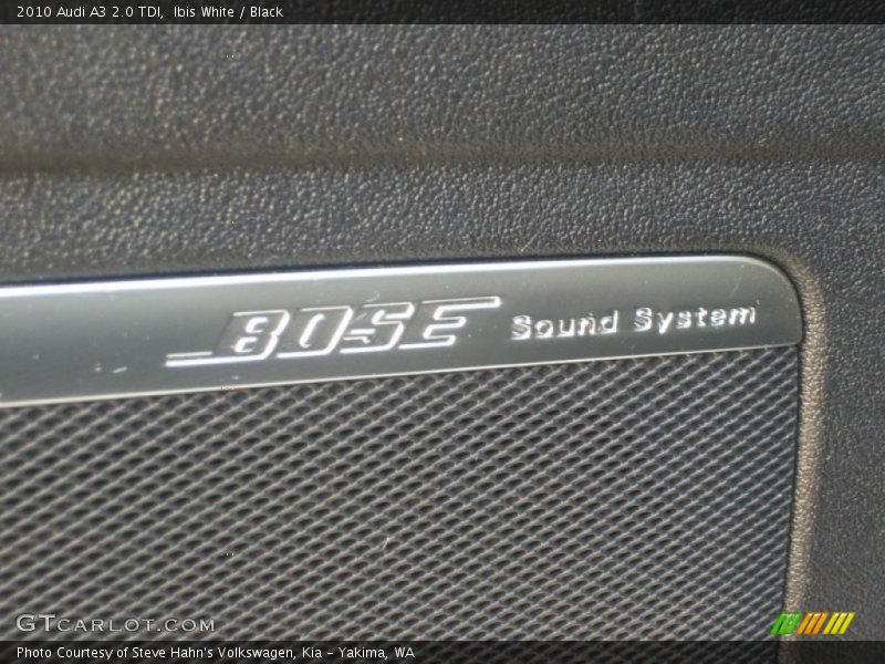 Ibis White / Black 2010 Audi A3 2.0 TDI