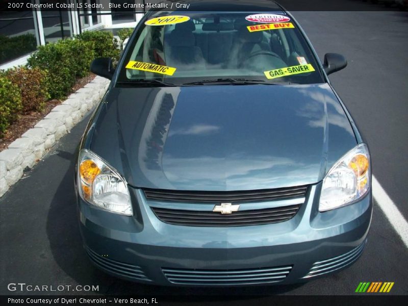Blue Granite Metallic / Gray 2007 Chevrolet Cobalt LS Sedan
