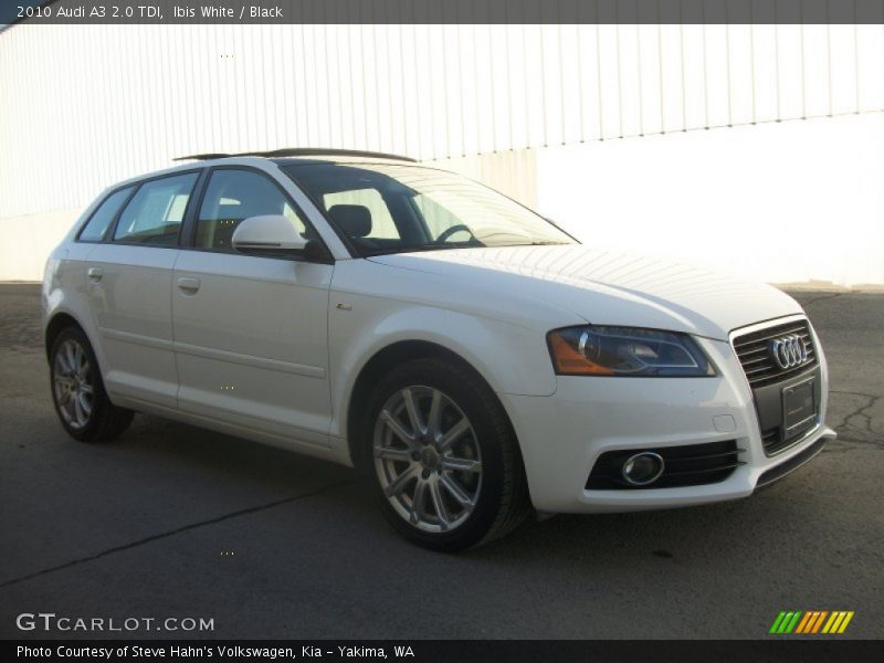 Ibis White / Black 2010 Audi A3 2.0 TDI