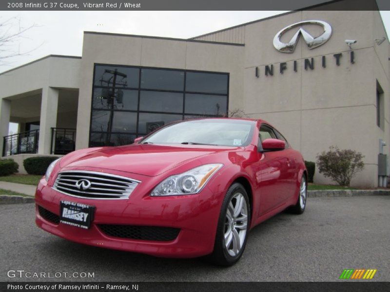 Vibrant Red / Wheat 2008 Infiniti G 37 Coupe