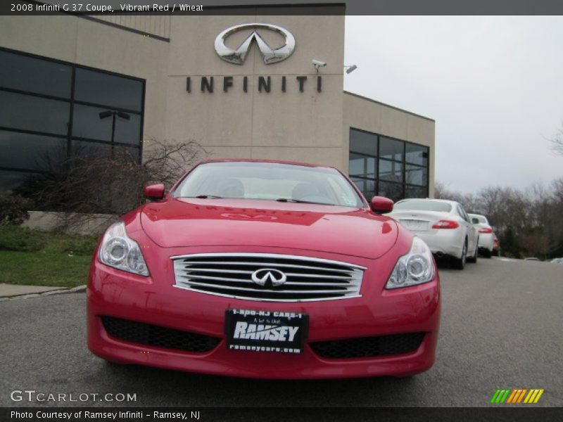Vibrant Red / Wheat 2008 Infiniti G 37 Coupe