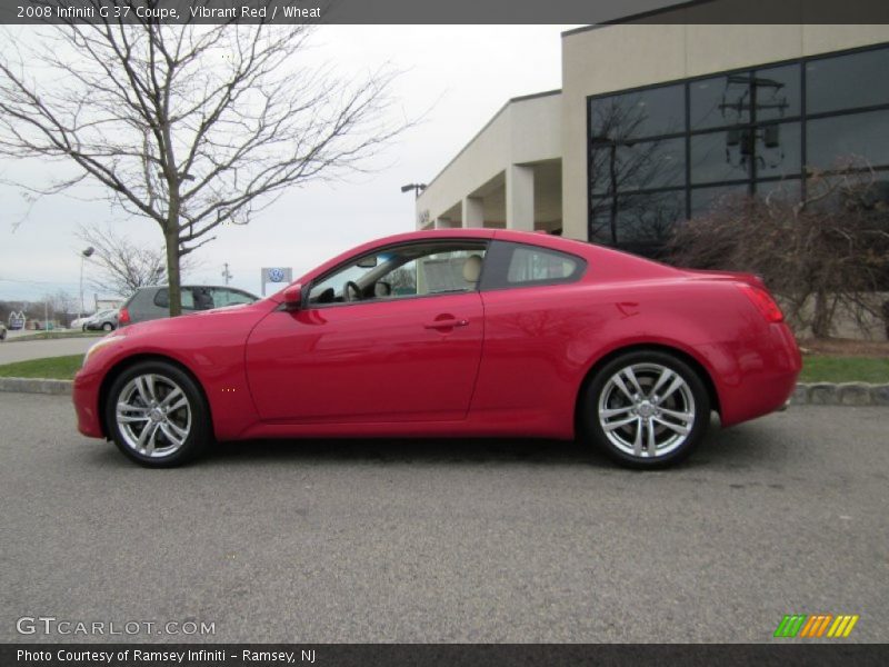Vibrant Red / Wheat 2008 Infiniti G 37 Coupe