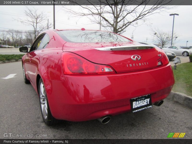 Vibrant Red / Wheat 2008 Infiniti G 37 Coupe