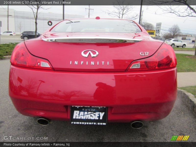 Vibrant Red / Wheat 2008 Infiniti G 37 Coupe