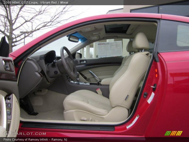 Vibrant Red / Wheat 2008 Infiniti G 37 Coupe