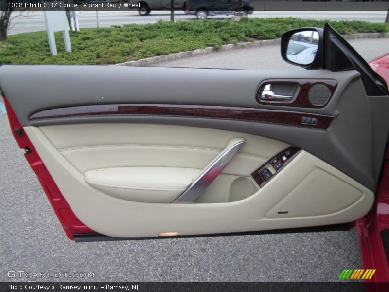 Vibrant Red / Wheat 2008 Infiniti G 37 Coupe