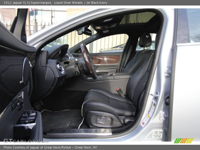 Liquid Silver Metallic / Jet Black/Ivory 2011 Jaguar XJ XJ Supercharged