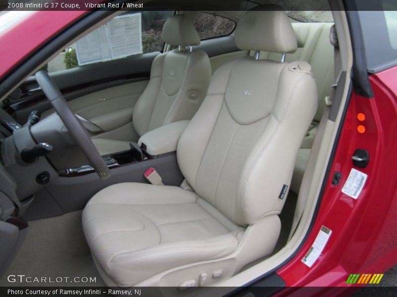 Vibrant Red / Wheat 2008 Infiniti G 37 Coupe