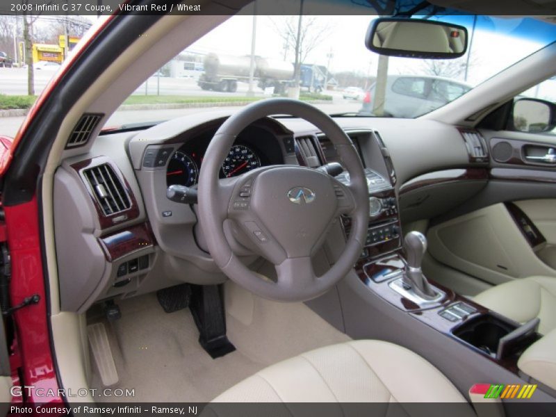 Vibrant Red / Wheat 2008 Infiniti G 37 Coupe