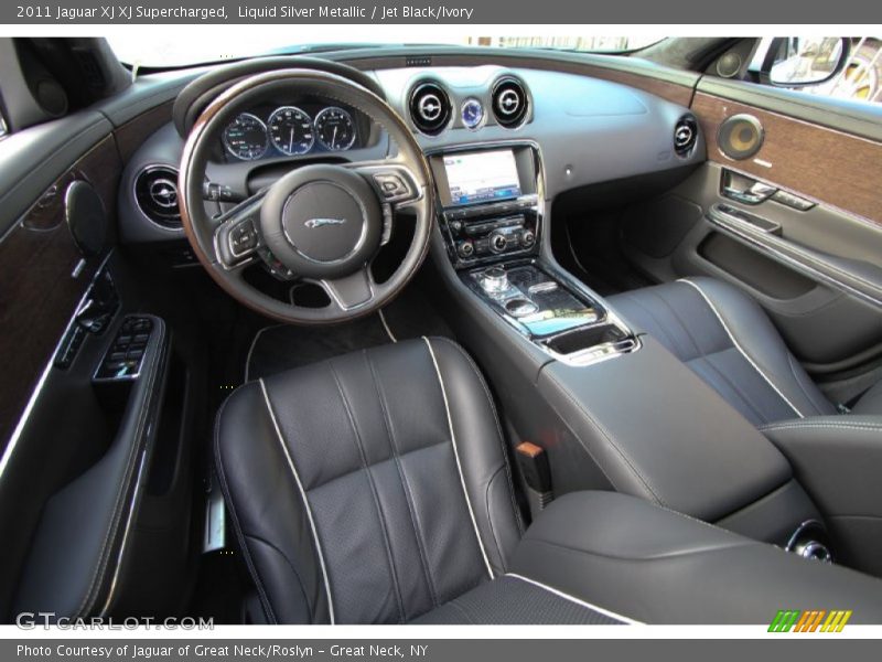 Liquid Silver Metallic / Jet Black/Ivory 2011 Jaguar XJ XJ Supercharged