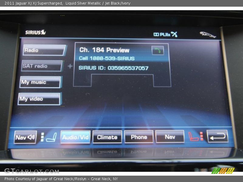 Liquid Silver Metallic / Jet Black/Ivory 2011 Jaguar XJ XJ Supercharged