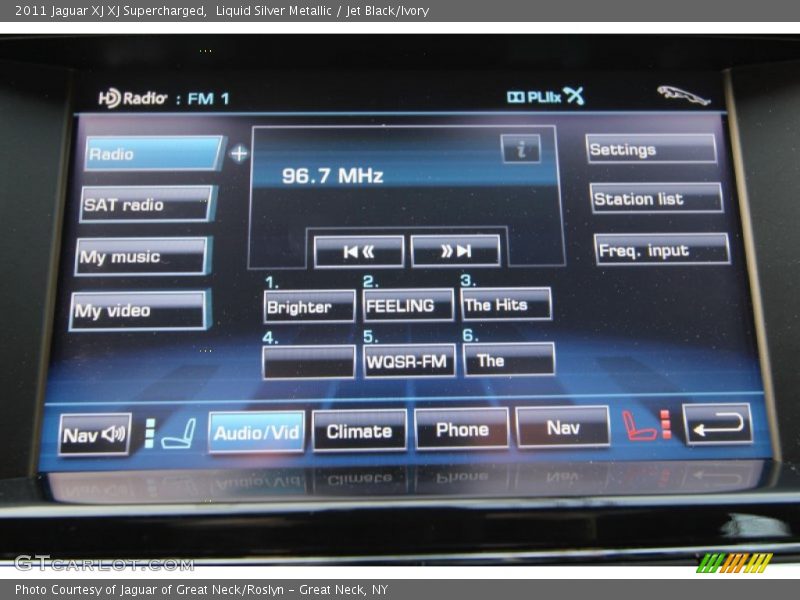 Liquid Silver Metallic / Jet Black/Ivory 2011 Jaguar XJ XJ Supercharged