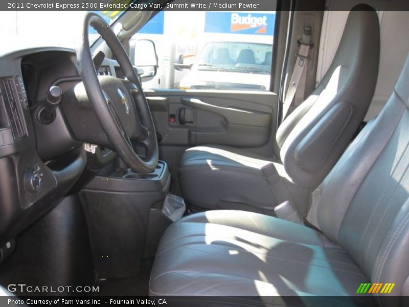 Summit White / Medium Pewter 2011 Chevrolet Express 2500 Extended Cargo Van